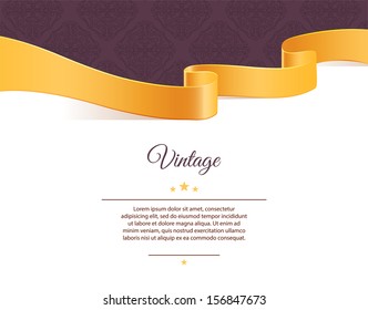 Vector illustration of Vintage template