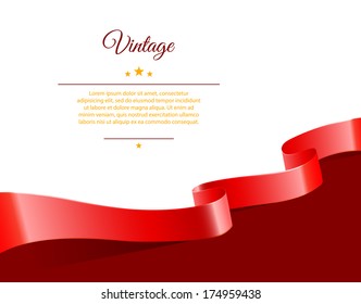 Vector illustration of Vintage template