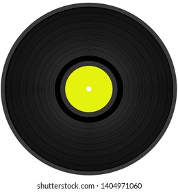 Vector illustration of a vinyl record