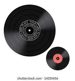 Vector illustration of vinyl record