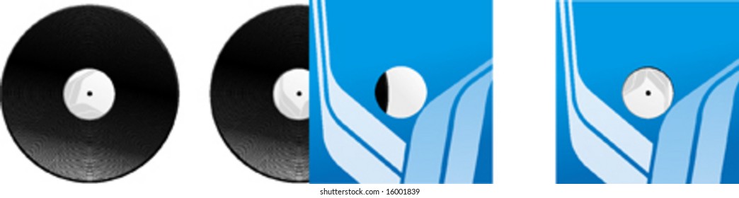 Vector illustration of vinyl record