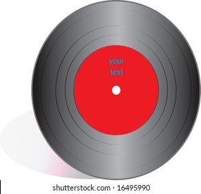 Vector illustration of vinyl record