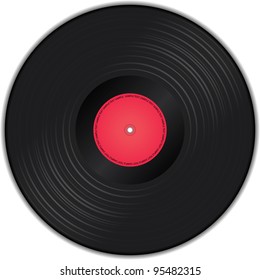 Vector illustration of vinyl record