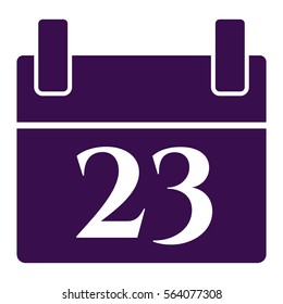 Ilustración vectorial con el icono de calendario violento
