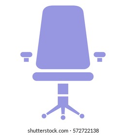 Vector Illustration of Violet Chair Icon
