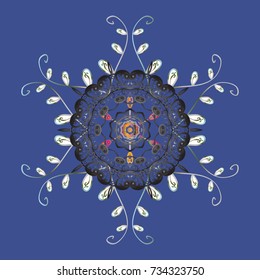 Vector illustration. A violet, gray and white colors with snowflakes. Vector christmas abstract colorful background with cute snowflake.