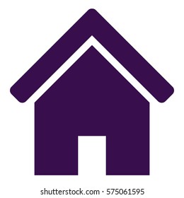 Vector Illustration of violet Home Icon
