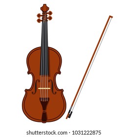 Vector illustration violin