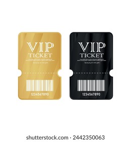 Vector illustration of VIP ticket