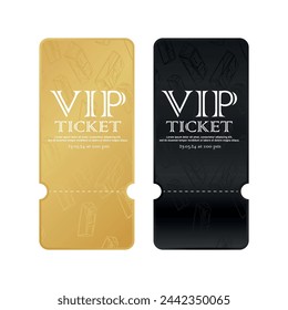 Vector illustration of VIP ticket