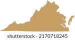 Vector Illustration of Virginia map