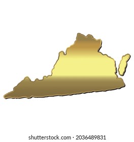 vector illustration of Virginia map