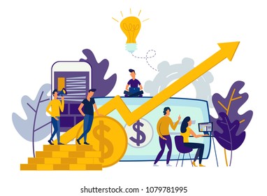 Investment Employee Stock Vectors Images Vector Art Shutterstock - vector illustration of virtual business assistant flat icon on smartphone is merged all accounts