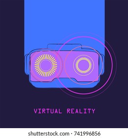 Vector illustration - Virtual Reality glasses