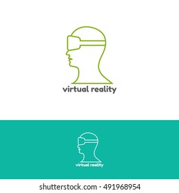 Vector illustration of virtual reality symbol
