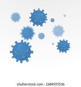 Ilustración vectorial de un concepto de virus en todo el mundo, concepto de enfermedad, protección de virus. Medicina y ciencia.