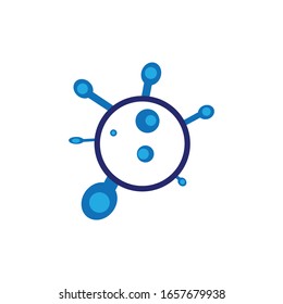 Vector Illustration Virus Corona, COVID-19, 2019-nCoV. Corona Virus in Wuhan.White background. suitable to be used as teaching material about health, the dangers of virus outbreaks, and advertising.