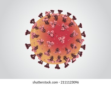 Vector Illustration of Virus Corona or Covid-19 that is a worldwide epidemic and it is the disease that causes the greatest human death right now.