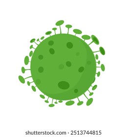 vector illustration of virus icon without background