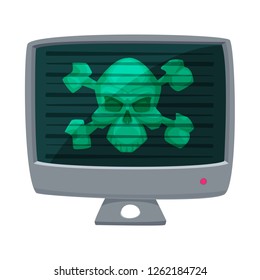 Vector illustration of virus and secure symbol. Set of virus and cyber vector icon for stock.