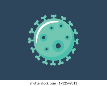 Ilustración vectorial de virus o bacterias