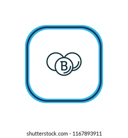 Vector illustration of vitamins icon line. Beautiful medical element also can be used as painkiller icon element.