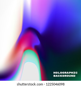 Vector illustration of vivid gradient holographic background. Template trendy colorful texture for design cover, book, printing, gift card, fashion, poster