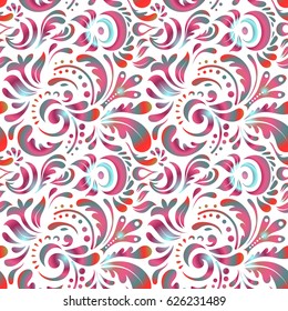 Vector illustration. Vivid repeating doodles - For easy making seamless pattern use it for filling any contours.