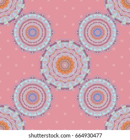 Vector illustration. Vivid repeating - For easy making seamless pattern use it for filling any contours. Sketch in gray and blue colors.