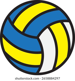 Vector Illustration of a Volleyball