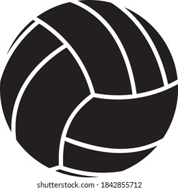 Vector illustration of the volleyball ball