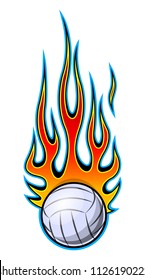 311 Volleyball Flaming White Background Images, Stock Photos & Vectors ...