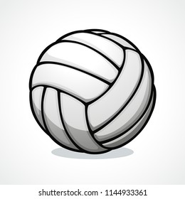 Vector illustration of volleyball ball icon design