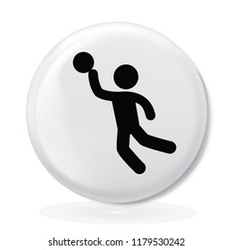 Vector illustration. Volleyball icon