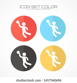 Vector illustration. Volleyball icon eps10