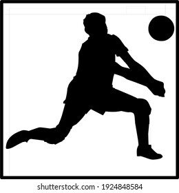 Vector illustration of volleyball passing under the chart
