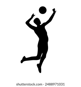 Vector illustration of Volleyball Player 