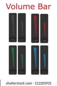 Vector illustration of a volume bar