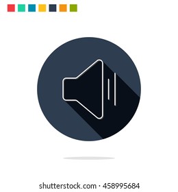 Vector illustration of volume icon