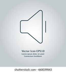 Vector illustration of volume icon