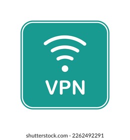 Vector illustration of the VPN sign