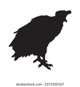 Vector Illustration of Vulture Silhouette