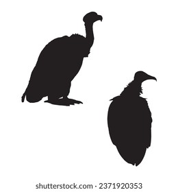 Vector Illustration of Vulture Silhouette