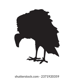 Vector Illustration of Vulture Silhouette