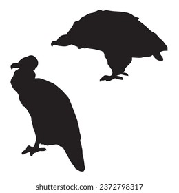 Vector Illustration of Vulture Silhouette