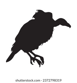 Vector Illustration of Vulture Silhouette