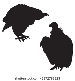 Vector Illustration of Vulture Silhouette