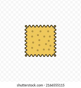 Vector illustration of wafer icon sign and symbol. colored icons for website design .Simple design on transparent background (PNG).