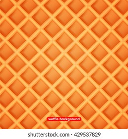 Vector illustration waffle background