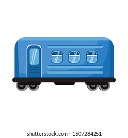 Vector illustration of wagon and metro symbol. Graphic of wagon and steel Stock vector illustration.
